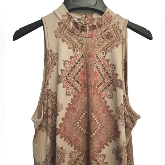 Altar’d State Patterned High Neck Sleeveless Dress M - Picture 3 of 7